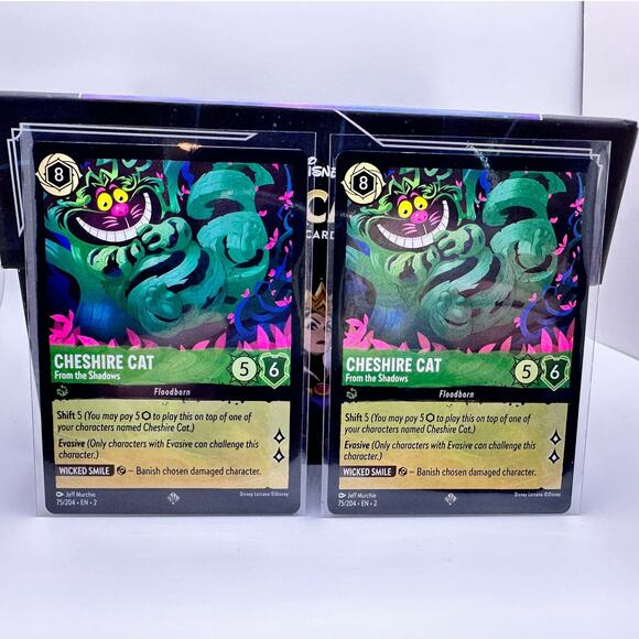 Cheshire Cat - From the Shadows Set of Two Disney Lorcana Card, Brand New! - Picture 1 of 3